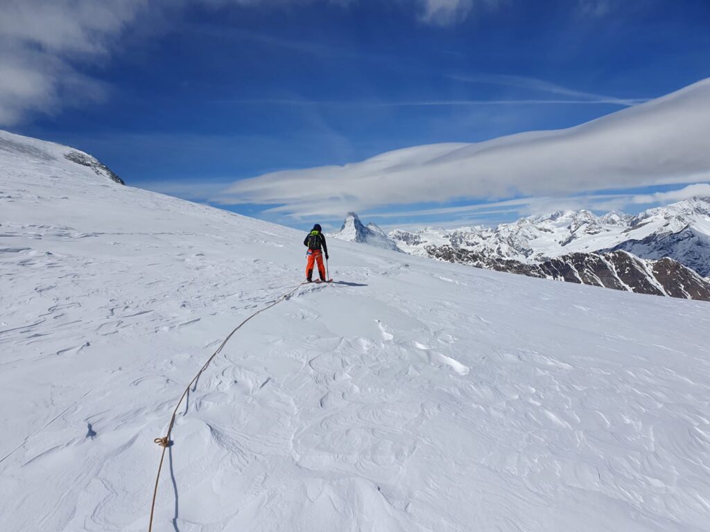 Salita sul Strahlhorn in sci alpinismo